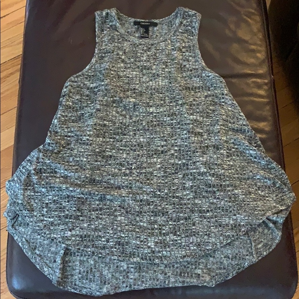Sweater tank flowing top